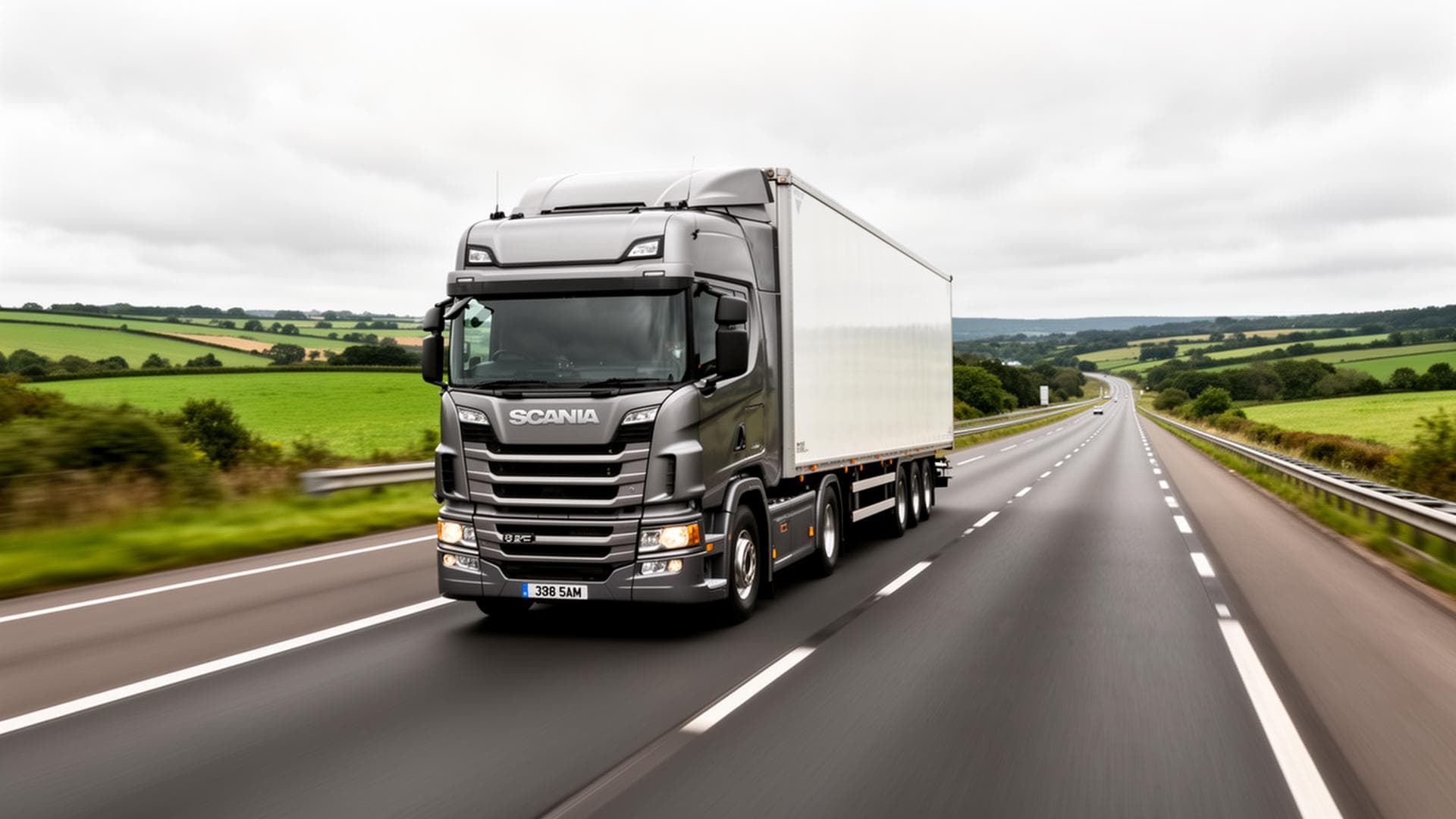 HGV truck on a UK route