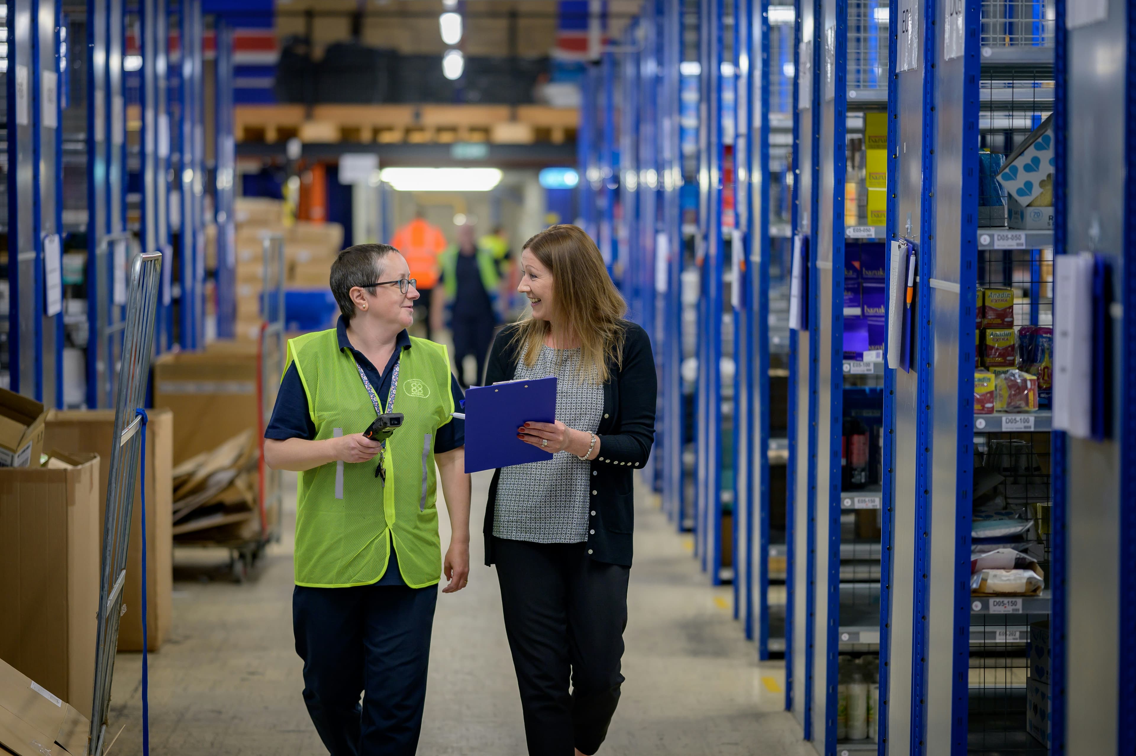 Warehouse operations supporting GIPA Services logistics